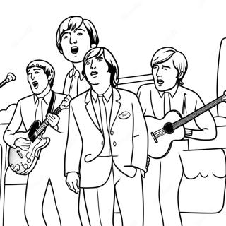 The Beatles In Concert Coloring Page 24754-20033