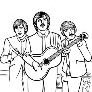 The Beatles In Concert Coloring Page 24754-20034