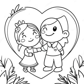 Cute Family Love Coloring Page 24774-20041