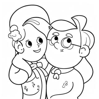 Cute Family Love Coloring Page 24774-20044