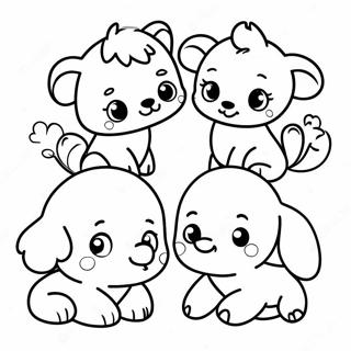 Cute Baby Animals Abc Coloring Page 24784-20051