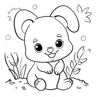 Cute Baby Animals Abc Coloring Page 24784-20052