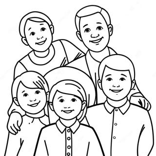 I Love My Family Coloring Pages