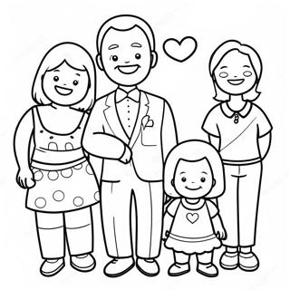 I Love My Family Coloring Page 24793-20062