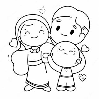 I Love My Family Coloring Page 24793-20063