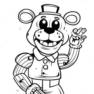 Creepy Puppet Fnaf Coloring Page 24804-20069