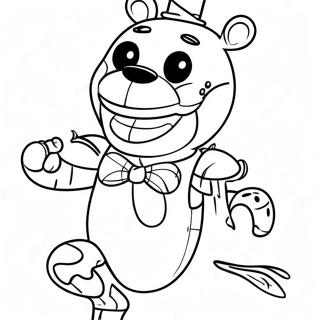 Creepy Puppet Fnaf Coloring Page 24804-20070