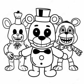 Creepy Puppet Fnaf Coloring Page 24804-20072