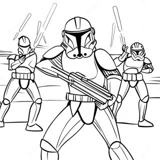 Clone Trooper Coloring Pages