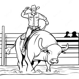 Pbr Bull Riding Coloring Pages