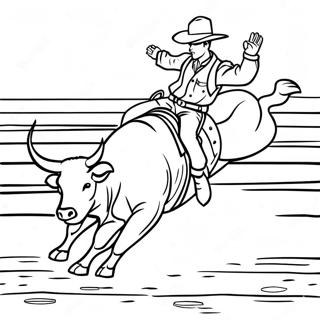 Pbr Bull Riding Coloring Pages