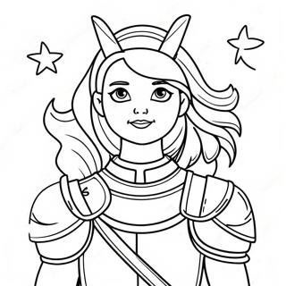 Girl Armor Of God Coloring Pages