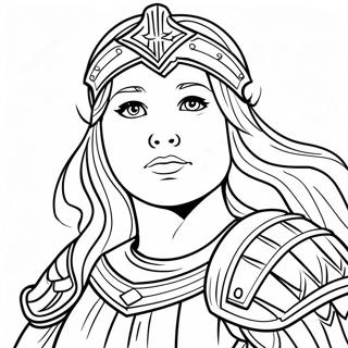 Girl Armor Of God Coloring Pages