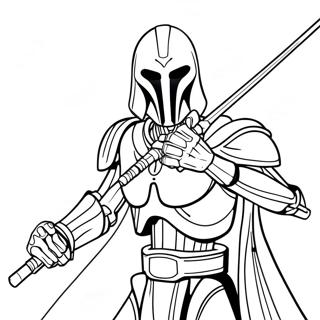 Menacing General Grievous With Lightsabers Coloring Page 24854-20111