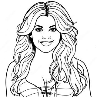 Shakira Coloring Pages