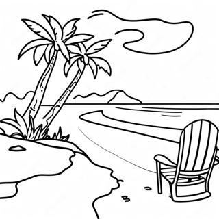 Costa Rica Beautiful Beaches Coloring Page 24904-20151