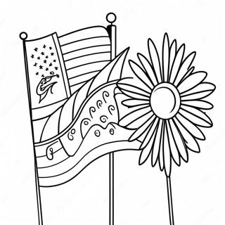 Hispanic Flags Coloring Pages