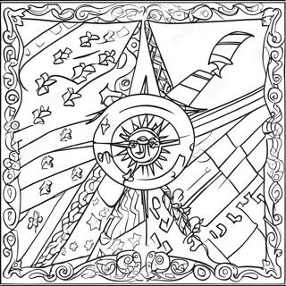 Hispanic Flags Coloring Page 24913-20155