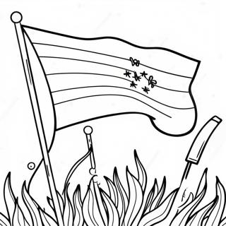 Colorful Hispanic Flags Coloring Page 24914-20159