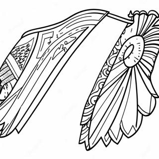 Colorful Hispanic Flags Coloring Page 24914-20160