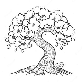 Cherry Blossom Tree Coloring Page 24923-20162