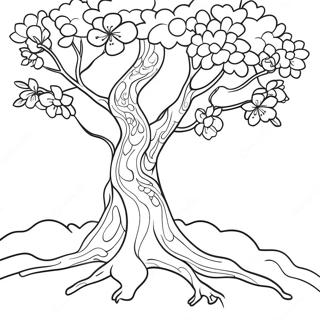 Cherry Blossom Tree Coloring Page 24923-20163