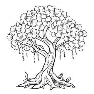 Cherry Blossom Tree Coloring Page 24923-20164