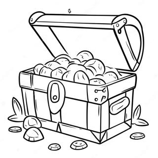 Treasure Chest Coloring Pages