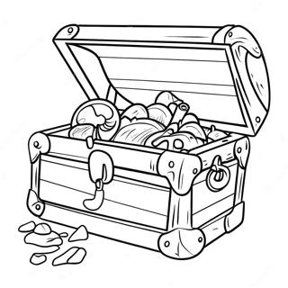 Pirate Treasure Chest Coloring Page 24934-20174