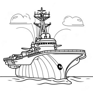 Aircraft Carrier Coloring Page 24953-20190