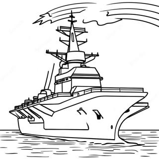 Aircraft Carrier Coloring Page 24953-20191