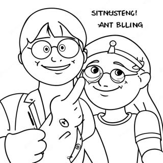 Anti Bullying Coloring Pages