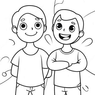 Friendly Anti Bullying Message Coloring Page 24964-20195