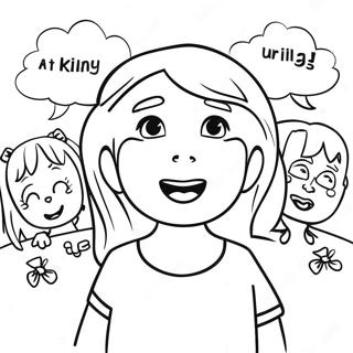 Friendly Anti Bullying Message Coloring Page 24964-20196