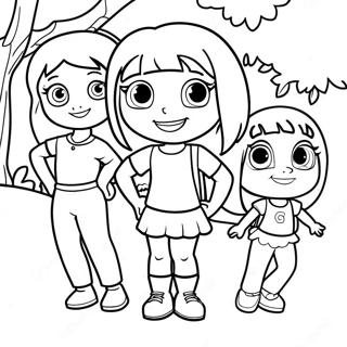 Dora And Friends Coloring Pages