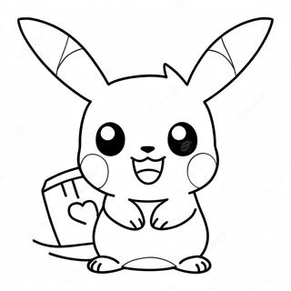 Cute Baby Pikachu Coloring Page 24994-20223