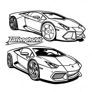 Lamborghini Hot Wheels Coloring Pages