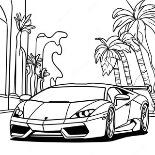 Lamborghini Hot Wheels Coloring Pages