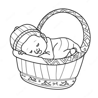 Newborn Baby Realistic Baby Coloring Pages