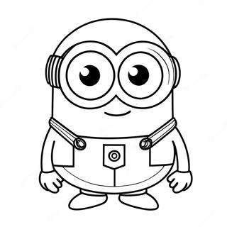 Purple Minion Coloring Pages