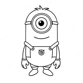 Purple Minion Coloring Page 25023-20240