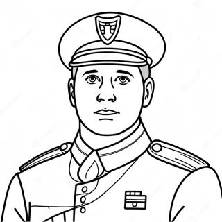 Patriotic Soldier Coloring Page 25034-20257