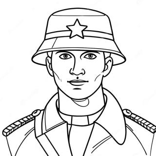 Patriotic Soldier Coloring Page 25034-20260