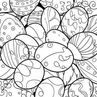 Elegant Easter Eggs Coloring Page 25054-20276