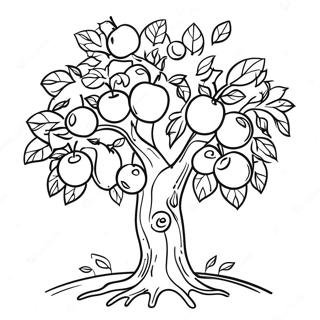 Apple Tree Coloring Pages