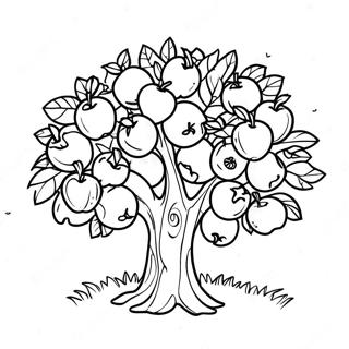 Apple Tree Coloring Page 25063-20270