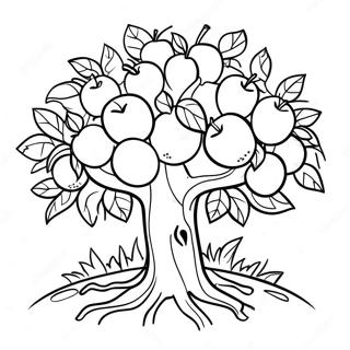 Apple Tree Coloring Page 25063-20271