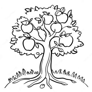 Apple Tree Coloring Page 25063-20272