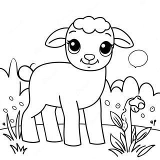 Lamb Coloring Page 25083-20286