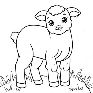 Lamb Coloring Page 25083-20287